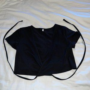 Cropped Wrap-Around Top